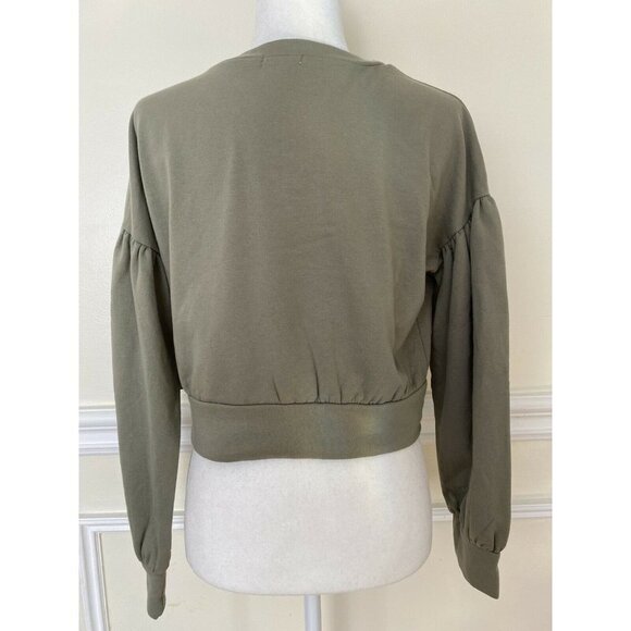 NWT Abound Puff Sleeves Cropped Sweatshirt Size XS - Picture 5 of 6
